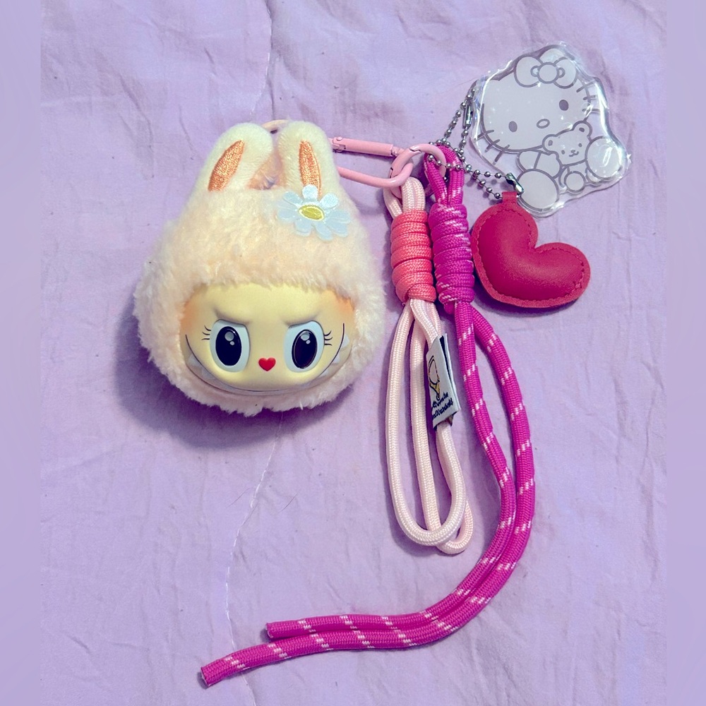 Fuzzy Mokoko Keychain